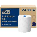 Tork Matic 290067 Soft Paper Hand Towels White with Grey Leaf H1 - 6x150m