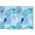 Cotton Jersey Fabric Disney Frozen Olaf and Sven light blue iceflower