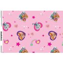 Cotton Jersey Fabric Paw Patrol Digital Print pink