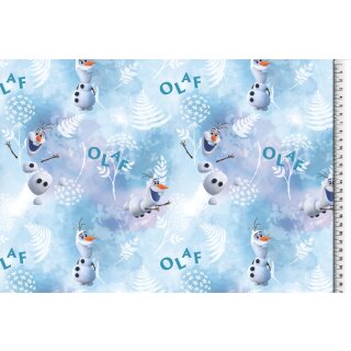 Baumwoll Jersey Stoff Frozen Olaf Digital Druck