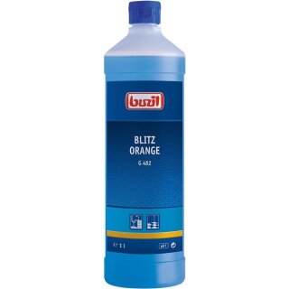 Buzil G482 Blitz Orange 1 liter / 33.8 oz Neutral all-purpose cleaner with fresh orange scent 