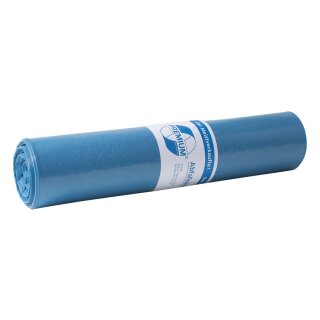 Deiss PREMIUM garbage bags 31gal. / 120L - 27"x43" / 70x110cm - blue - 25 bags